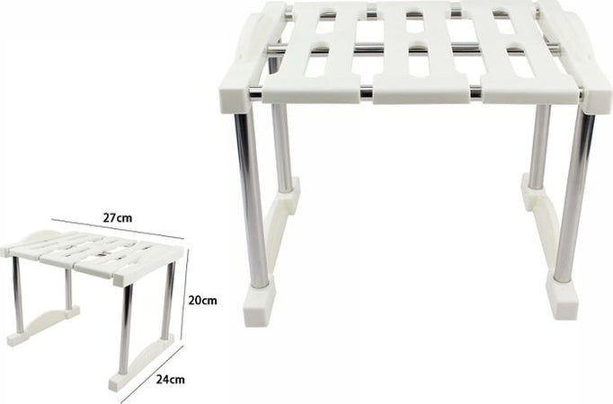 Mensola Sovrapponibile Salvaspazio Impilabile Organizer Cucina Armadio Mobili Casa e cucina/Organizzazione interni/Organizzazione guardaroba/Accessori da armadio/Mensole da armadio Trade Shop italia - Napoli, Commerciovirtuoso.it