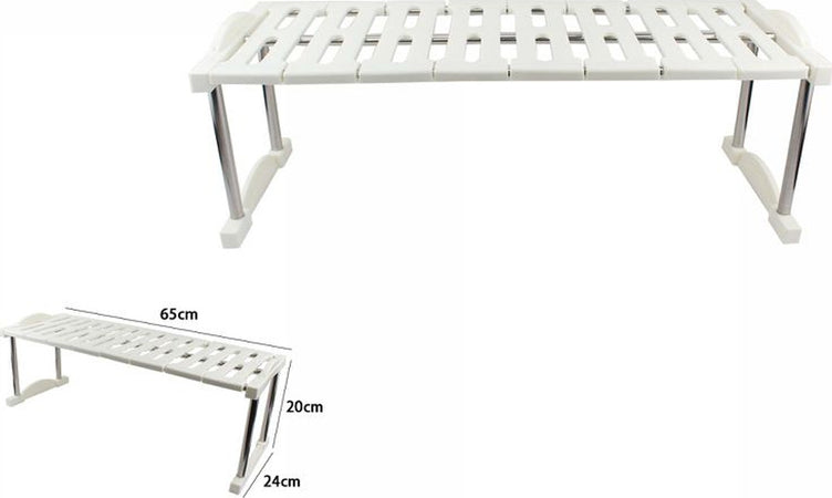 Mensola Sovrapponibile Salvaspazio Organizer Impilabile Armadio Mobili 65x24x20 Casa e cucina/Organizzazione interni/Organizzazione guardaroba/Accessori da armadio/Mensole da armadio Trade Shop italia - Napoli, Commerciovirtuoso.it