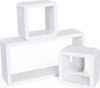 Mensole A Cubo Set Di 3 Da Parete Stile Retró Bianco Casa e cucina/Organizzazione interni/Porta oggetti cassetti e scaffali/Mensole da muro Liquidator Italia - Nicosia, Commerciovirtuoso.it