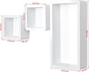 Mensole A Cubo Set Di 3 Da Parete Stile Retró Bianco Casa e cucina/Organizzazione interni/Porta oggetti cassetti e scaffali/Mensole da muro Liquidator Italia - Nicosia, Commerciovirtuoso.it