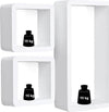 Mensole A Cubo Set Di 3 Da Parete Stile Retró Bianco Casa e cucina/Organizzazione interni/Porta oggetti cassetti e scaffali/Mensole da muro Liquidator Italia - Nicosia, Commerciovirtuoso.it