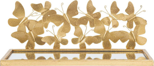 Mensole-da-parete-in-metallo-con-farfalle-ripiano-in-vetro-per-decorazioni-ambienti-set-da-2