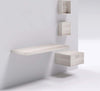 Mensolone in laminato sospeso per lavabi cassettiera pensili Bianco Larice Casa e cucina/Bagno/Mobili da bagno/Mobiletti con lavabo Ogomondo - Martina Franca, Commerciovirtuoso.it