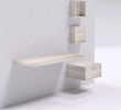 Mensolone in laminato sospeso per lavabi cassettiera pensili Bianco Larice Casa e cucina/Bagno/Mobili da bagno/Mobiletti con lavabo Ogomondo - Martina Franca, Commerciovirtuoso.it