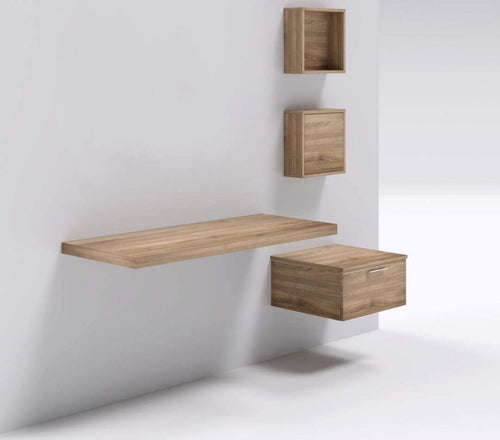 Mensolone in laminato sospeso per lavabi cassettiera pensili Noce Tranche Casa e cucina/Bagno/Mobili da bagno/Mobiletti con lavabo Ogomondo - Martina Franca, Commerciovirtuoso.it