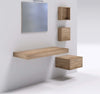 Mensolone in laminato sospeso per lavabi da appoggio e cassettiera Noce Tranche Casa e cucina/Bagno/Mobili da bagno/Mobiletti con lavabo Ogomondo - Martina Franca, Commerciovirtuoso.it