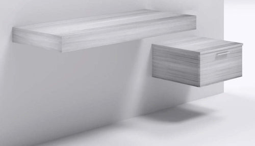 Mensolone in laminato sospeso per lavabi da appoggio e cassettiera Olmo Chiaro Casa e cucina/Bagno/Mobili da bagno/Mobiletti con lavabo Ogomondo - Martina Franca, Commerciovirtuoso.it