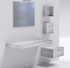 Mensolone in laminato sospeso per lavabi da appoggio e cassettiera Olmo Chiaro Casa e cucina/Bagno/Mobili da bagno/Mobiletti con lavabo Ogomondo - Martina Franca, Commerciovirtuoso.it