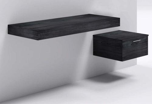 Mensolone in laminato sospeso per lavabi da appoggio e cassettiera Olmo Scuro Casa e cucina/Bagno/Mobili da bagno/Mobiletti con lavabo Ogomondo - Martina Franca, Commerciovirtuoso.it