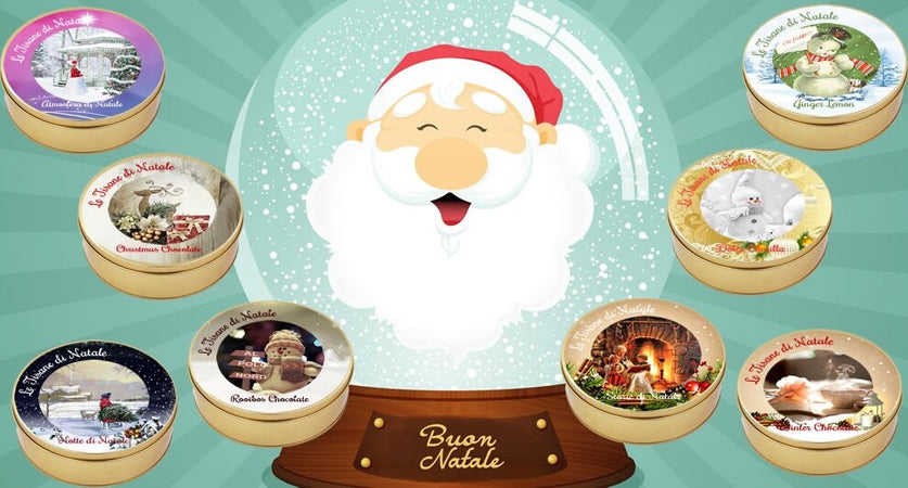 Merry Christmas - Tisana in lattina regalo Alimentari e cura della casa/Caffè tè e bevande/Tè e tisane/Tè in confezione regalo MariTea bottega del Tè - Lodi, Commerciovirtuoso.it