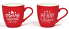 Tazza di natale in porcellana floccata 350 ml decorazione natalizia