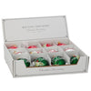 Palline per albero di Natale in vetro decorate tricolore con glitter