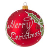 Palline per albero di Natale in vetro decorate tricolore con glitter