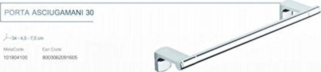 METAFORM---MOVIN'-PORTA-ASCIUGAMANI-30CMIN-OTTONE-CROMATO