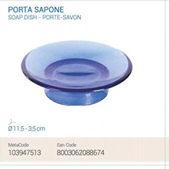METAFORM-ECHO-PORTA-SAPONE-BLU