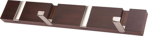 METALDECOR---APPENDIABITI-DA-4-POSTI-IN-LEGNO-SCURO---GANCI-CROMATI-400x75x30MM