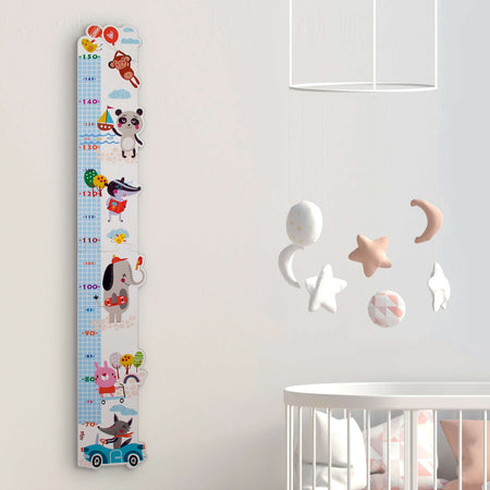 Metro Crescita - Happy Animals Da Appendere Cameretta Bambini Dida