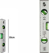 Metro-Livella-Metrica-A-Bolla-Millimetrata-3-Fiale-Bolle-Magnetica-30-Cm