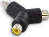 METRONIC---ADATTATORE-MONO-1-RCA-M-/-2-RCA-F
