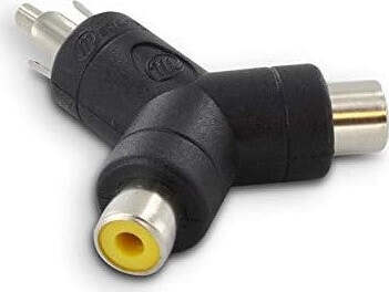 METRONIC---ADATTATORE-MONO-1-RCA-M-/-2-RCA-F