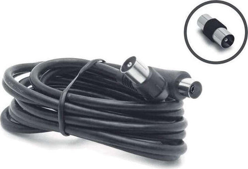 METRONIC---PROLUNGA-TV-1.5MT-M/F-9.52MM-+ADATTATORE-NERO