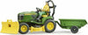 Mezzo-agricolo-Bruder-62104-Trattore-Tosaerba-con-Rimorchio-JOHN-DEERE