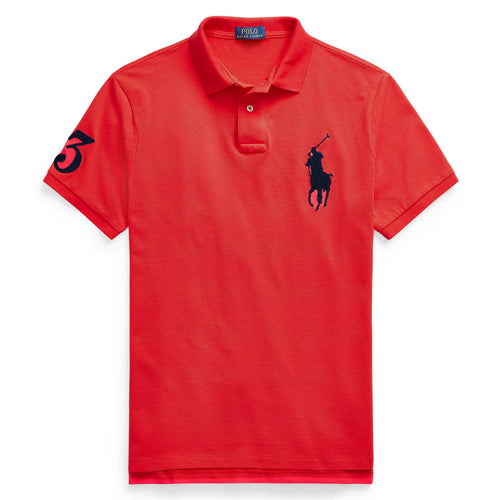 Polo Ralph Lauren Uomo 100% Cotone Pony Ricamato Slim Fit Maniche Corte Maxi Logo Big Pony