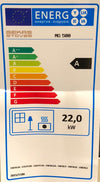 Stufa a legna Marika 22 kw con forno in acciaio verniciato h 91,5 cm
