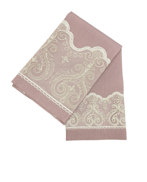Set Asciugamani Opera Prima Lilibet  100% Lino