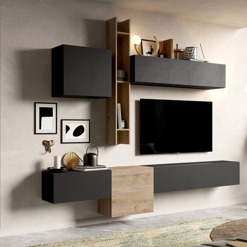 MIA---parete-attrezzata-moderna-Antracite-Milani-Home