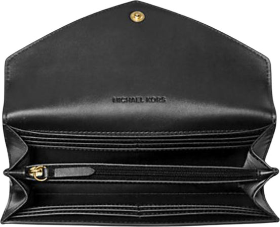 Michael-Kors-Jet-Set-Travel-Large-Logo-Embossed-Leather-Envelope-Wallet-(Black)-35F3GTVE7T-001
