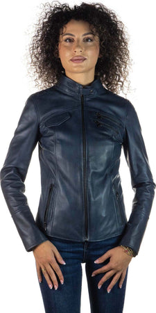 Michelina---Giacca-Donna-Blu-in-vera-pelle