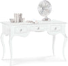 MICHELLE---scrivania-in-legno-massello-150x75x80-Bianco-Milani-Home