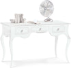 MICHELLE---scrivania-in-legno-massello-150x75x80-Bianco-Milani-Home