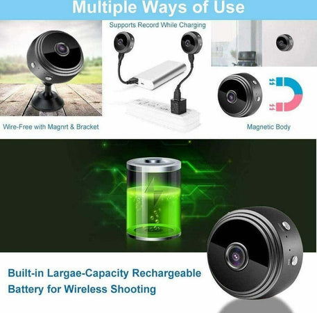 Micro Camera 1080p Hd Wifi Mini Ip Telecamera Nascosta Videocamera Magnetica A9 Casa, arredamento e bricolage > Sicurezza e Antifurti > Sistemi di Videosorveglianza Trade Shop italia - Napoli, Commerciovirtuoso.it