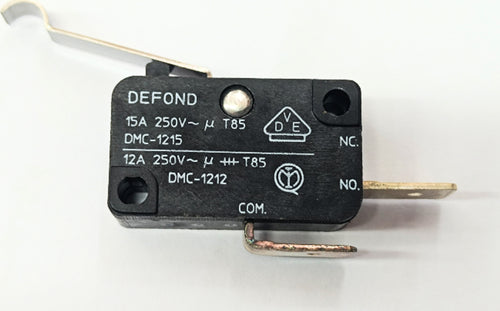 Micro Interruttore Micro Pulsante Con Leva Curva Defond DMC-1215 2 FASTON 15 AMP Fai da te/Materiale elettrico/Interruttori e dimmer/Interruttori da cavo Rossi Ricambi - Venetico Marina, Commerciovirtuoso.it