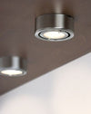 Micro-line-furniture-up-light-set,-DressBrushed-iron,-3-pc.-set