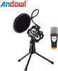 Microfono 3,5 mm a condensatore professionale per pc - smarphone con supporto per registrazioni e piastra antirumore, registrazione vocale conferenze ,canto, youtube, skype e gaming. Strumenti Musicali/Microfoni/A condensatore TradeKard - Acerra, Commerciovirtuoso.it