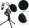 Microfono 3,5 mm a condensatore professionale per pc - smarphone con supporto per registrazioni e piastra antirumore, registrazione vocale conferenze ,canto, youtube, skype e gaming. Strumenti Musicali/Microfoni/A condensatore TradeKard - Acerra, Commerciovirtuoso.it