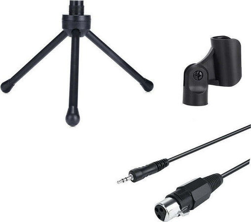Microfono A Condensatore Da Tavolo Audio Qy-930 Con Supporto Treppiede Pc Laptop Strumenti Musicali/Microfoni/A condensatore Trade Shop italia - Napoli, Commerciovirtuoso.it