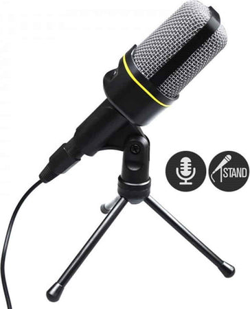 Microfono A Condensatore Treppiede Da Tavolo Cavo Jack Pc Notebook Chat Qy920 Elettronica e telefonia > Accessori Audio e Video > Microfoni Trade Shop italia - Napoli, Commerciovirtuoso.it