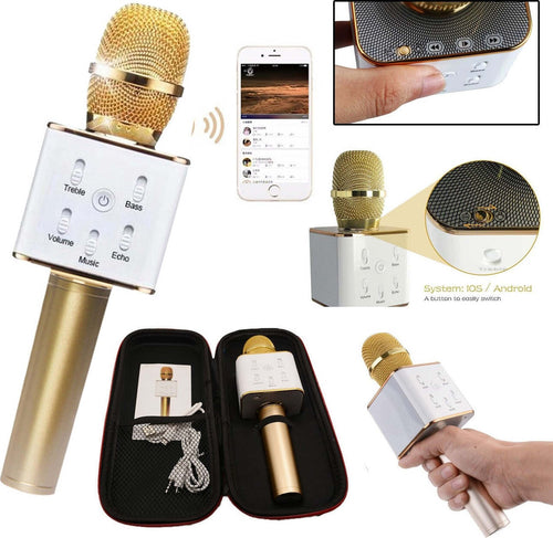 MICROFONO BLUETOOTH WIRELESS DOPPIO ALTOPARLANTE SPEAKER BLUETOOTH PORTATILE Strumenti Musicali/Microfoni/Wireless Trade Shop italia - Napoli, Commerciovirtuoso.it