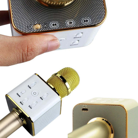 MICROFONO BLUETOOTH WIRELESS DOPPIO ALTOPARLANTE SPEAKER BLUETOOTH PORTATILE Strumenti Musicali/Microfoni/Wireless Trade Shop italia - Napoli, Commerciovirtuoso.it