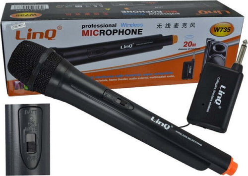 MICROFONO DINAMICO LINQ W735 UNIDIREZIONALE CAVO JACK SENZA FILI WIRELESS Strumenti Musicali/Microfoni/Wireless Trade Shop italia - Napoli, Commerciovirtuoso.it
