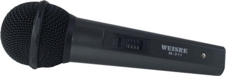 Microfono-Dinamico-Unidirezionale-Live-Karaoke-Cono-Weisre-M-311-+-Cavo-Xlr/jack