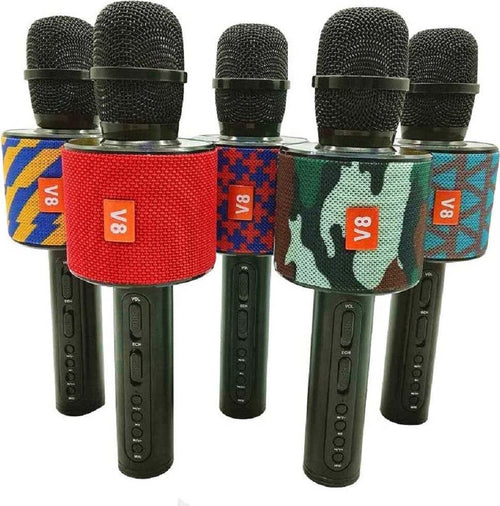 Microfono Karaoke Con Speaker V8 Canto Wireless Wifi Bluetooth Cassa Incorporata Elettronica e telefonia > Accessori Audio e Video > Microfoni Trade Shop italia - Napoli, Commerciovirtuoso.it