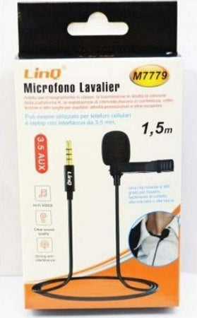 Microfono Lavalier Con Clip Colletto Bavero 360? Smartphone Jack Da 3,5mm M7779 Elettronica/Foto e videocamere/Accessori/Accessori per videocamera/Microfoni esterni Trade Shop italia - Napoli, Commerciovirtuoso.it