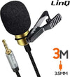 Microfono-Lavalier-Jack-3,5-Mm-Suono-Omnidirezionale-A-360°-Cavo-3-Metri-Av3553m