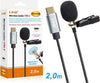 Microfono-Lavalier-Usb-c-Suono-Omnidirezionale-A-360°-Cavo-Da-2-Metri-Tpc3539m