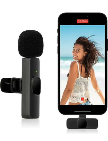 Microfono-Omnidirezionale-Clip-Cravatta-Bavero-Wireless-Usb-Smartphone